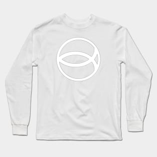 The White Ichthys Long Sleeve T-Shirt